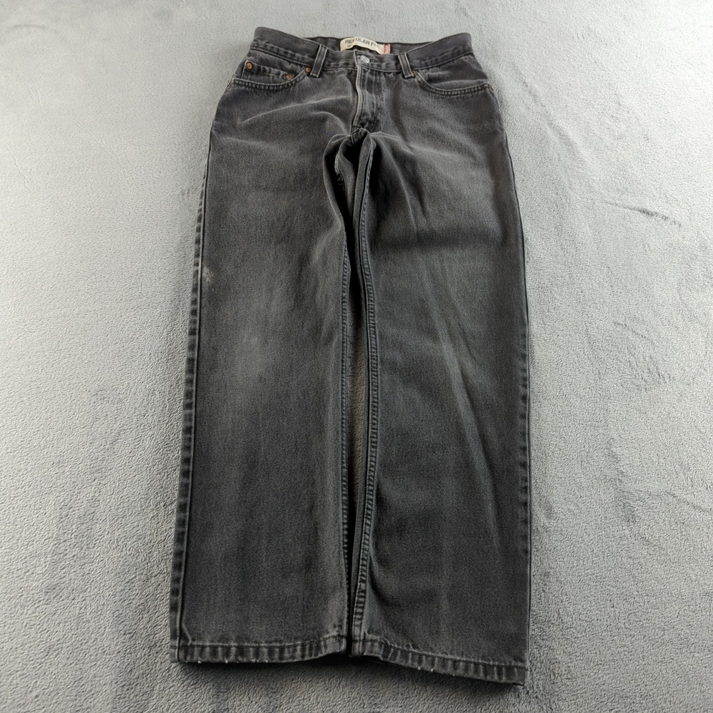 Vintage Y2K Levis Jeans 30x30 (Fits 28x28)‎ Black Faded Wide Skater Grunge Punk